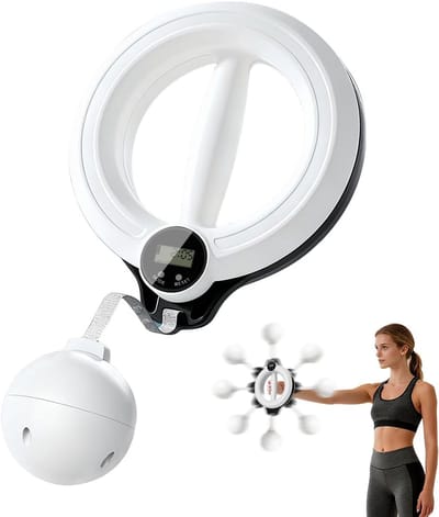 Arm Trainingsapparaat - 360° Hand- en Onderarm Trainer - Met Timer en Tel-functie - Verlicht Schouder- en Borstspanning - Geschikt voor Thuisgym - 1 Stuk