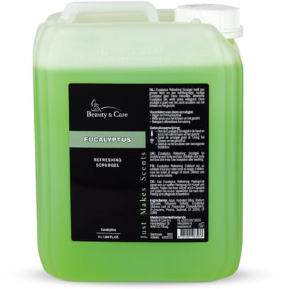 Eucalyptus Scrubgel 5 liter can - Beauty & Care - Lichte scrub voor lichaam en gezicht in de frisse, houtige Eucalyptus Globulus geur - Natuurlijke geur