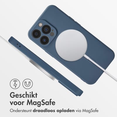 imoshion Hoesje - Geschikt voor Apple iPhone 13 Pro - Color Backcover geschikt voor MagSafe - Donkerblauw