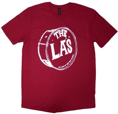 The LA's - White Drum Head Logo Heren T-shirt - XL - Rood