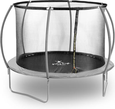 Tuintrampoline - Ø 305 x 180 cm - 100 kg - zwart / grijs - Gymrex