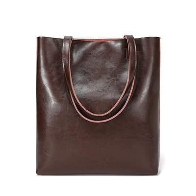 Nieuwe Retro Grote Draagtas, Juren Leer Veelzijdige Schoudertas voor Dagelijks Gebruik gray