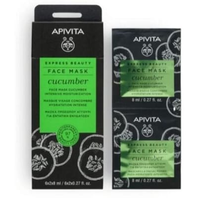 APIVITA Hydraterend Komkommermasker 12 x 8 ml