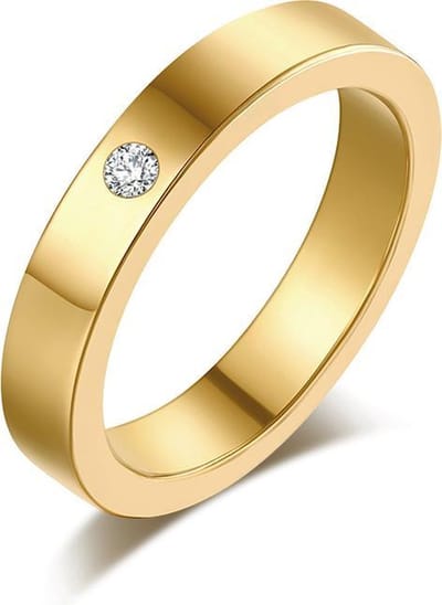 Montebello Ring Tabea G - 316L Staal - Trouw - 5mm - Maat 54 - 17.2mm