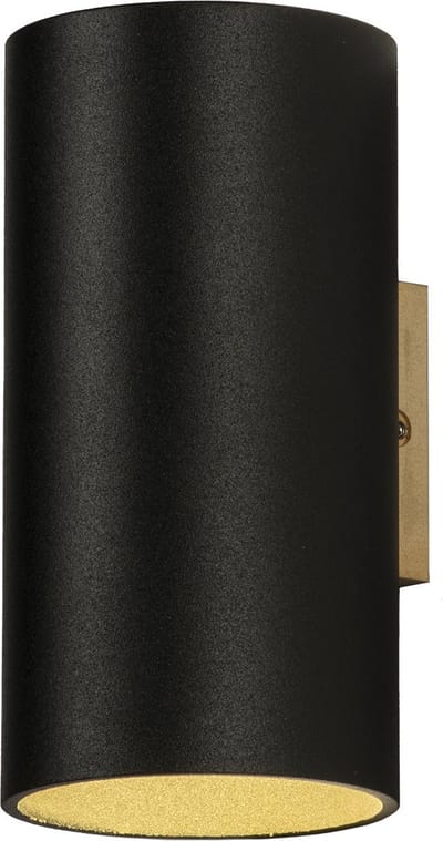 Lumidora Wandlamp 74863 - Voor buiten - AUSTIN - 2 Lichts - Ingebouwd LED - 6.0 Watt - 560 Lumen - 2700 Kelvin - Zwart - Goud - Metaal - Buitenlamp - Badkamerlamp - IP54
