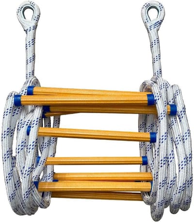 Touwladder Vluchtladder - Noodladder Veiligheidsladder - Snelle Ontsnapping - Sterk Nylon Touw - 8 Meter Lengte
