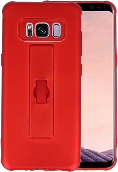 Rood Carbon serie Zacht Case hoesje voor Samsung Galaxy S8