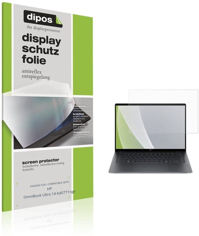 dipos – 2x Matte Beschermfolie geschikt voor HP OmniBook Ultra 14-kd0771ngx | Krasbestendige & antireflecterende Screenprotector Ultra-Thin