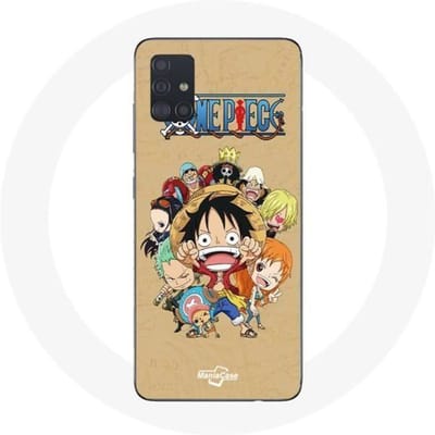 Coque Samsung Galaxy A51 One piece Manga Equipage du Chapeau de Paille