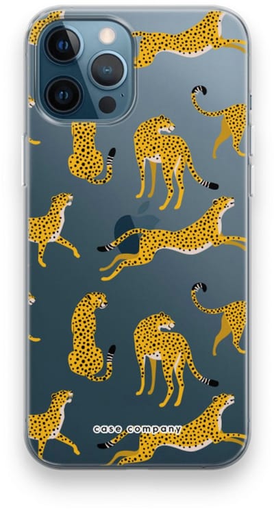 Case Company® - Hoesje geschikt voor iPhone 12 Pro hoesje - Luipaard - Soft Cover Telefoonhoesje - Bescherming aan alle Kanten en Schermrand