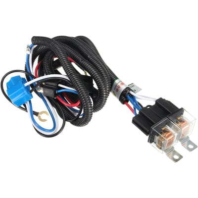 12V Auto H4 Koplamprelais Kabelboom Keramische lamphouder Grote lamp Brilliance Intensifier 12V black