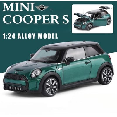 Simulatie 1/24 Bmw Mini Cooper Salloy Auto Model Diecast Speelgoed Voertuig Collectie Miniature Auto Ornament Cadeau Huisdecoratie