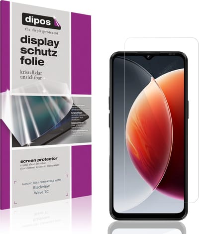 dipos – 4x Beschermfolie geschikt voor Blackview Wave 7C | Krasbestendige & heldere Screenprotector Ultra-Thin