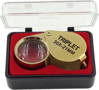 Go Go Gadget - 30X Power 21mm Juweliersloep - Draagbaar, Goud, Voor Sieradenwinkel