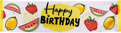Boland - Polyester banner Fruit 'Happy Birthday' - Tropisch - Tropisch