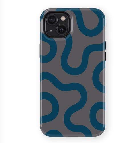 DripCase Motion Flow Tough Hoesje geschikt voor iPhone 14 Plus | Backcover met Mag | Trendy Design | Valbescherming | Shadow Waves