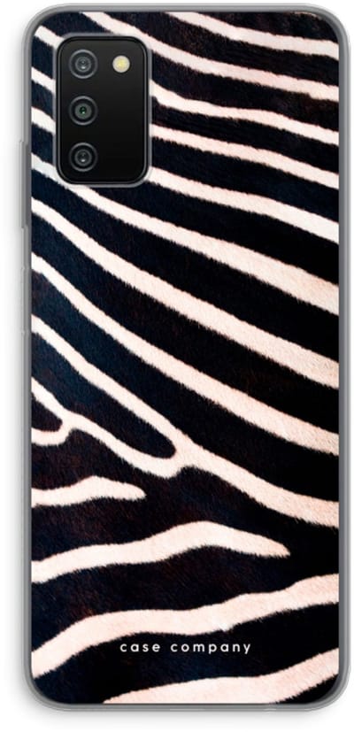 Hoesje geschikt voor Samsung Galaxy A03S hoesje - Zebra - Soft Cover Telefoonhoesje - Bescherming aan alle Kanten en Schermrand