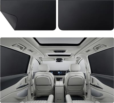 Zonnescherm voor Auto Zijraam - Zonnebescherming en Privacy, Magnetisch, Groot 100x54 cm, 2 Stuks, Ideaal voor Zomer en Reis