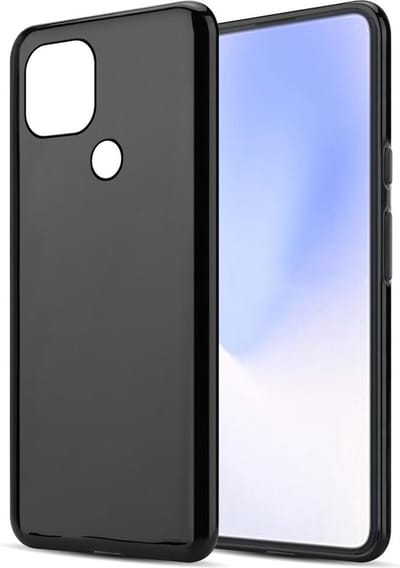 Cadorabo Hoesje geschikt voor Google PIXEL 5 XL in ZWART - Beschermhoes gemaakt van flexibel TPU Silicone Case Cover