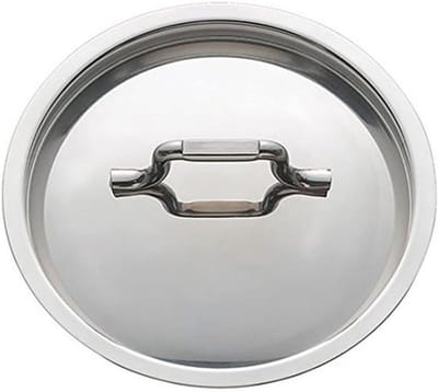 Inox deksel 14 cm - roestvrijstaal afdeksel voor pannen