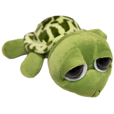 2332Cm Groene Schildpad Pluche Speelgoed Gevuld Grote Ogen Zee Dieren Simulatie Vader Moeder Dieren Pop Kalmerend Cadeau 23cm beige
