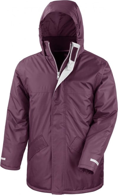 Bordeaux rode (Burgundy)  winter parka van Result M