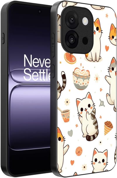 Smartphonica Telefoonhoesje Geschikt voor OnePlus 13T met katten opdruk - TPU backcover case cat design geschikt voor OnePlus 13T