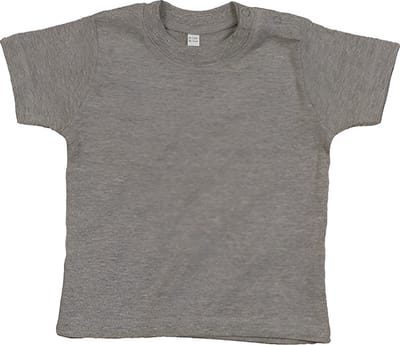 Babybugz Baby T BZ02 - HEATHER GREY MELANGE - 3-6 months