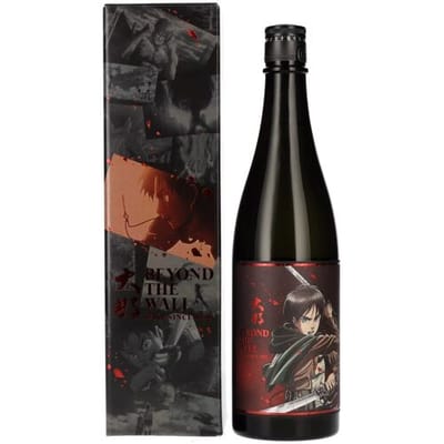 Voorbij de muur Sake x Attack on Titan Attack on Titan x Beyond the Wall EREN Model Japanese Sake 15% Vol. 0,72l in geschenkverpakking
