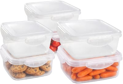 Plasticforte Vershoudbakjes set Classic - 7x stuks - vriezer en magnetron - kunststof - diverse maten - 600-800-1000-1600 ml