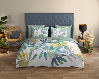 Good Morning dekbedovertrek palmbladeren - 2 persoons 200x200/220 cm - Multi - 100% Katoen renforc�