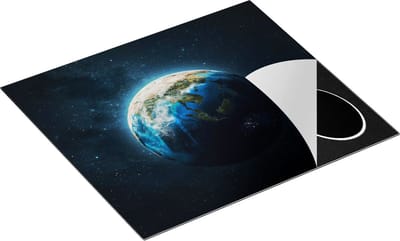 Chefcare Inductie Beschermer De Aarde vanuit de Ruimte - 60x50 cm - Afdekplaat Inductie - Kookplaat Beschermer - Inductie Mat