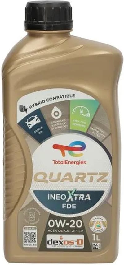 1L Total Quarts 0W-20 Ineo Xtra FDE C6, C5 - API SP Dexos D