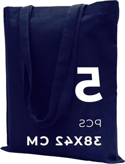 Duurzame jute tas voor boodschappen, sport en wasgoed - Herbruikbare, onbedrukte tas van 38 x 42 cm, 145 g/m², set van 5, grijs