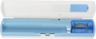 Tandenborstel Sterilisator - Reis Etui - Hygiënisch Opbergen - UV Licht Desinfectie - 21 cm - Blauw