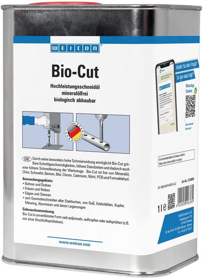 WEICON Boor- en snijolie – Snijolie 1 L – Biologisch Afbreekbaar – Farblos
