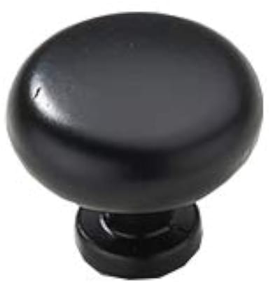 Dailygoods- Handvat Mat Zwart - Enkele Gat Handgreep - Zinklegering - Modern Design - Ergonomisch - 30mm x 30mm x 26mm - Deurgreep