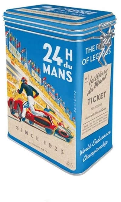 Clipsluiting Blik - 24h Le Mans - Racing Poster Blue