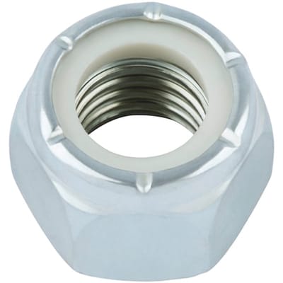 Wurth - DIN 985 vergelijkbaar staal GR5 UNC verzinkt - Zeskantmoer, lage vorm, met klemdeel (niet-metalen inzetstuk) inch Vergelijkbaar met DIN 985, staal GR5, verzinkt, blauw gepassiveerd (A2K) - x 25 st