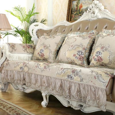Europese Bankhoes Luxe Chenille Vier Seizoenen Universeel Bankkussen Woonkamer Antislip Hoes Armleuning Handdoek Woondecoratie 1pc armrest 50x60cm