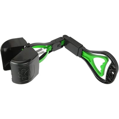 Ramasse-crottes pour animaux de compagnie Multipurpose Manche long Haute résistance Durable Pliable Portable Ramasse-crottes pour chien pour extérieur Vert vert