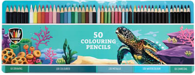 Grafix - Colored pencils in tin box 50 pcs.
