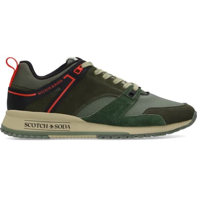Scotch & Soda Vivex Army Green Multi Talla: 40 | Zapatillas Deportivas Outlet | Hombre | Verde