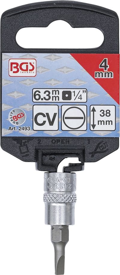 BGS Dopsleutelbit 1/4 sleuf 4 mm