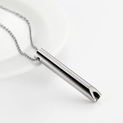 Stress Angst Ketting Mindfulness Ademhalingshulpmiddel Natuurlijke Kalmerende Verlichtingsketting Breathlace Ketting Stoppen met Roken Angst Verlichting gray