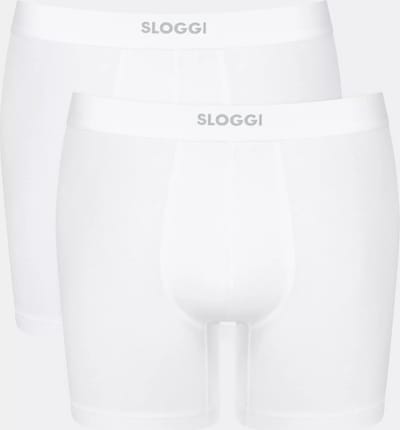sloggi men EVER Ease Short 2P Heren Onderbroek - WIT -