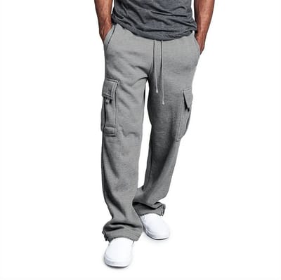 Casual Sport Joggingsbroek - Grijs - Unisex - Baggy Broek - Maat M