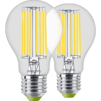 Philips LED Filament lamp - 4W - E27 - warm wit licht 2-pack