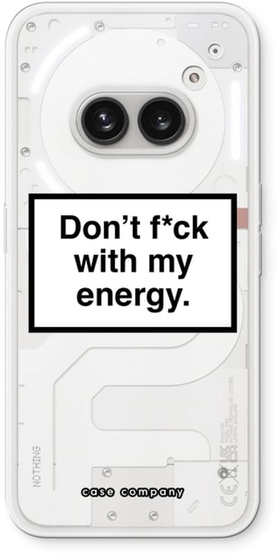 Case Company® - Hoesje geschikt voor Nothing Phone (2a) hoesje - My energy - Soft Cover Telefoonhoesje - Bescherming aan alle Kanten en Schermrand