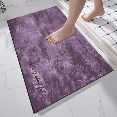 Eenvoudige Badkamer Diatomeeënaarde Antislip Mat Toilet Tapijt Entree Mat Toilet Deur Vochtregulerende Voetmat 40 * 60CM
